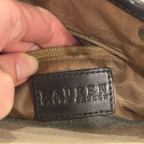 Ralph Lauren Tan and Brown Mini Houndstooth Tote - Picture 11 of 15